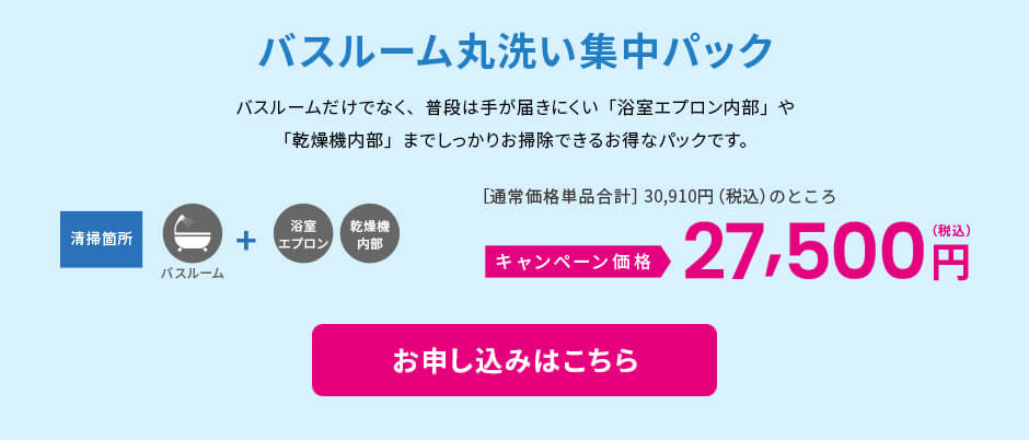 バスルーム丸洗い集中パック