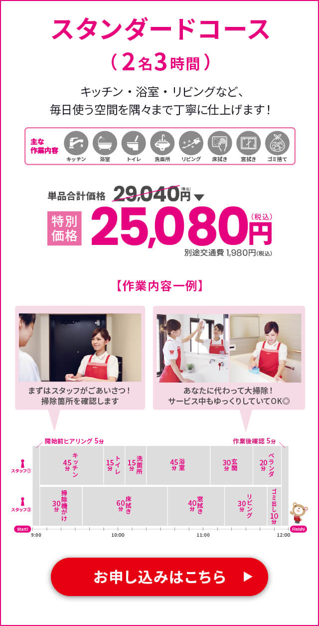 スタンダードコース（2名3時間）