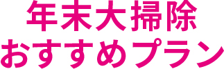 年末大掃除おすすめプラン