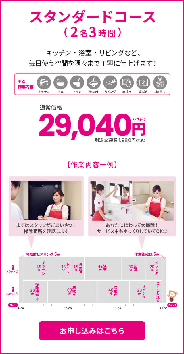 スタンダードコース（2名3時間）