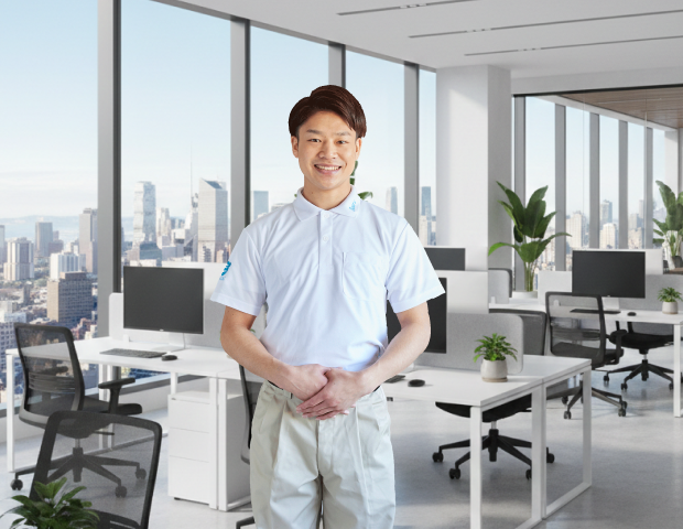 業務中のオフィスでも安心して任せられる信頼体制