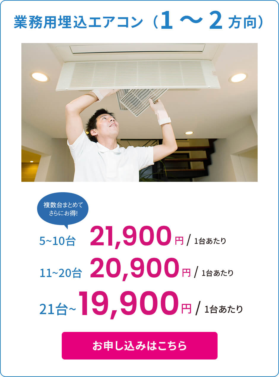 業務用埋込エアコン(1～2方向)