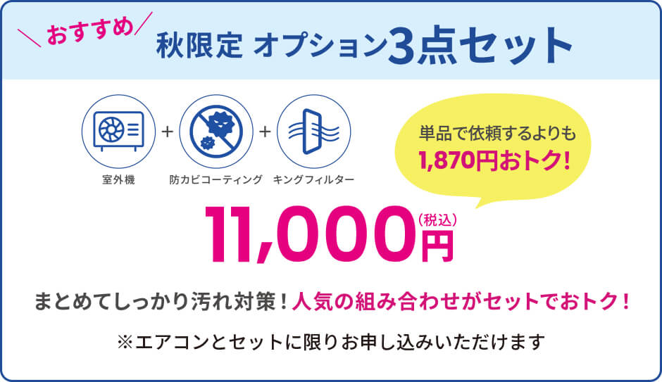 秋限定オプション3点セット